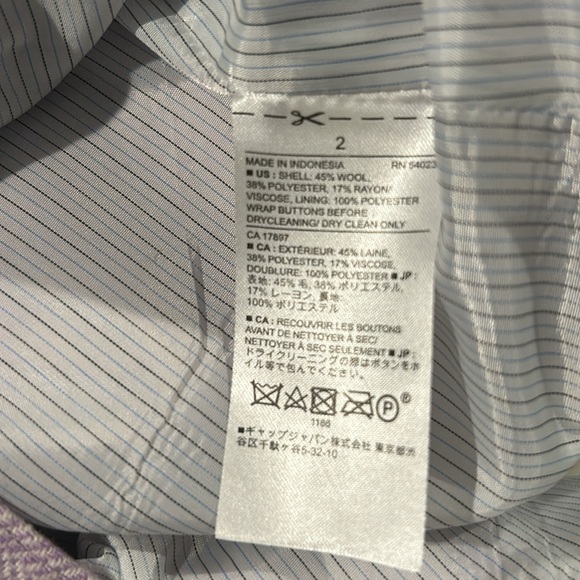 Banana Republic Chevron Academy Blazer Size 2-Regular - Picture 14 of 14